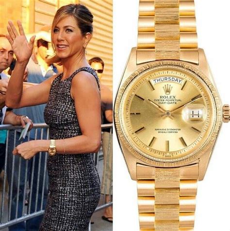 jennifer aniston rolex gold watch|jennifer aniston watch review.